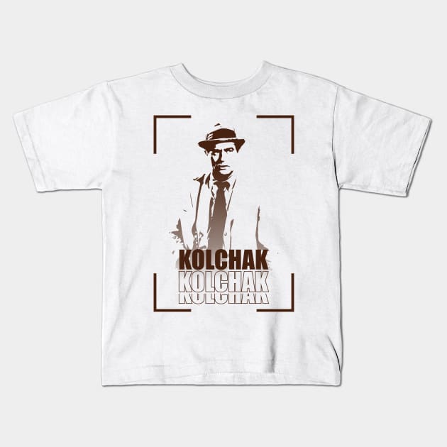 KOLCHAK: THE NIGHT STALKER IN SILHOUETTE Kids T-Shirt by MufaArtsDesigns